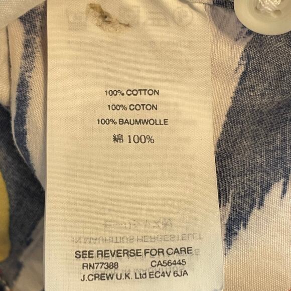 J. Crew Sailboat Print Button Shirt Mens Large Cotton Nautical Preppy Boats - Picture 7 of 9